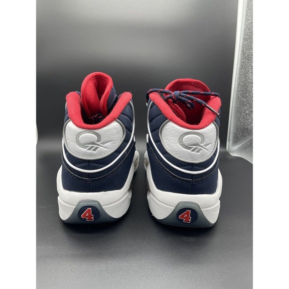 Reebok 2021 Question Mid 'USA' Size 11.5M Worn Once OG Box H01281 - Picture 4 of 7